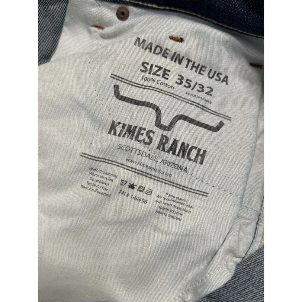 Kimes Ranch Men's Jeans Dillon 35x32 Mid Rise Relaxed Boot Cut Made in the USA - Picture 15 of 16